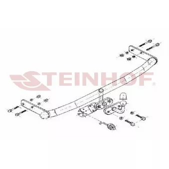 Dispositif d'attelage STEINHOF R-135 pour RENAULT TWINGO 1.2 - 75cv