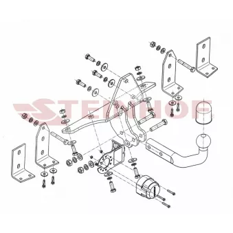 Dispositif d'attelage STEINHOF S-018 pour SAAB 95 2.3 Turbo - 260cv