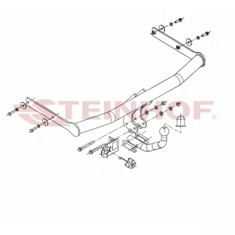 Dispositif d'attelage STEINHOF S-274 pour SKODA FABIA 1.2 TSI - 105cv Dispositif d'attelage STEINHOF S-274 pour SKODA FABIA 1.2 TSI - 105cv
