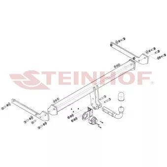 Dispositif d'attelage STEINHOF S-297 pour SKODA SCALA 1.0 TSI - 116cv