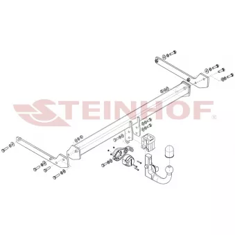 Dispositif d'attelage STEINHOF S-298 pour SKODA SCALA 1.0 TSI - 116cv