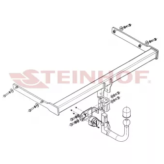 Dispositif d'attelage STEINHOF S-343 pour SKODA OCTAVIA 2.0 TDI - 140cv