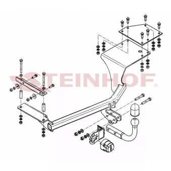 Dispositif d'attelage STEINHOF S-374 pour SUZUKI SPLASH 1.2 VVT - 90cv