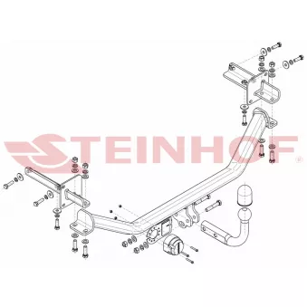 Dispositif d'attelage STEINHOF S-378 pour SUZUKI BALENO 1.2 - 90cv Dispositif d'attelage STEINHOF S-378 pour SUZUKI BALENO 1.2 - 90cv