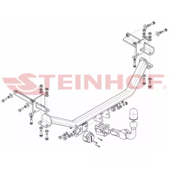 Dispositif d'attelage STEINHOF S-379 pour SUZUKI BALENO 1.2 - 90cv Dispositif d'attelage STEINHOF S-379 pour SUZUKI BALENO 1.2 - 90cv