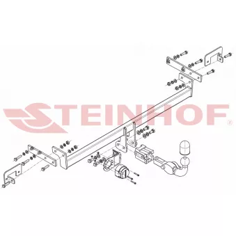 Dispositif d'attelage STEINHOF S-381 pour FIAT DUNA 1.0 - 68cv