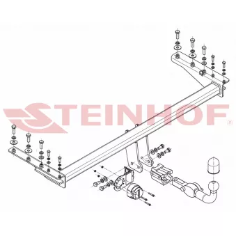 Dispositif d'attelage STEINHOF S-396 pour SUBARU OUTBACK 3.0 H6 - 209cv