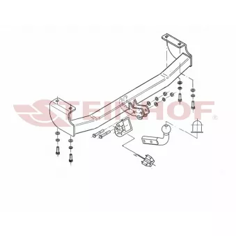 Dispositif d'attelage STEINHOF S-401 pour SUZUKI GRAND VITARA 2.5 V6 24V - 158cv