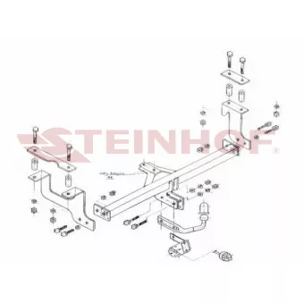 Dispositif d'attelage STEINHOF S-405 pour SUZUKI WAGON 1.3 - 76cv