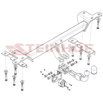 Dispositif d'attelage STEINHOF S-413 pour SUZUKI GRAND VITARA 2.4 traction intégrale - 166cv