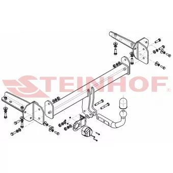 Dispositif d'attelage STEINHOF S-414 pour SUBARU LEVORG 1.6 AWD - 170cv
