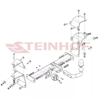 Dispositif d'attelage STEINHOF S-420 pour SUZUKI IGNIS 1.2 Hybrid AllGrip - 90cv