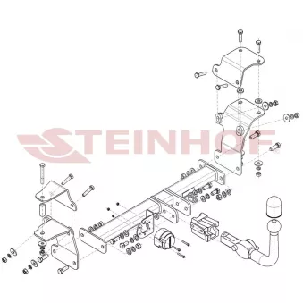 Dispositif d'attelage STEINHOF S-421 pour SUZUKI IGNIS 1.2 Hybrid AllGrip - 90cv