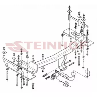 Dispositif d'attelage STEINHOF S-452 pour SSANGYONG KYRON 2.0 Xdi - 136cv