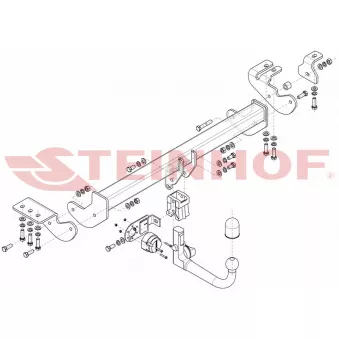 Dispositif d'attelage STEINHOF S-469 pour SSANGYONG KORANDO 2.0 e-XDi 4WD - 150cv