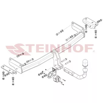 Dispositif d'attelage STEINHOF S-472 pour SSANGYONG XLV e-XGi 160 - 128cv