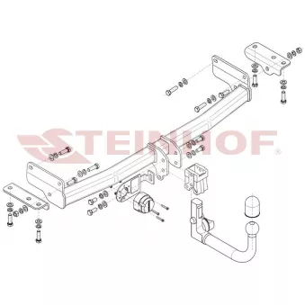 Dispositif d'attelage STEINHOF S-473 pour SSANGYONG XLV e-XGi 160 - 128cv