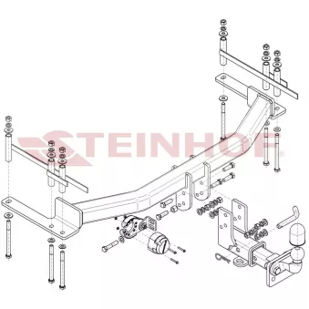 Dispositif d'attelage STEINHOF S-474 pour SSANGYONG REXTON 2.2 Xdi - 181cv