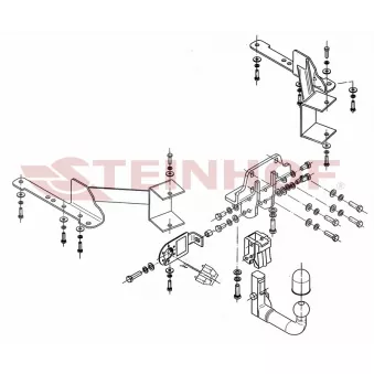 Dispositif d'attelage STEINHOF T-169 pour TOYOTA LAND CRUISER 3.0 D-4D - 190cv