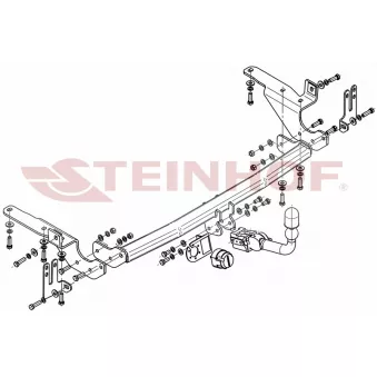 Dispositif d'attelage STEINHOF T-191 pour AUDI 90 2.0 - 158cv