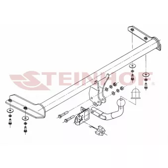 Dispositif d'attelage STEINHOF V-050 pour VOLKSWAGEN GOLF 1.4 - 55cv