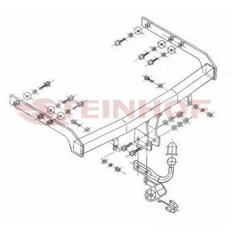 Dispositif d'attelage STEINHOF V-117 pour VOLKSWAGEN SHARAN 2.0 i - 115cv