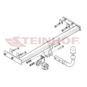 Dispositif d'attelage STEINHOF V-280 pour VOLVO V40 T3 GTDi - 150cv