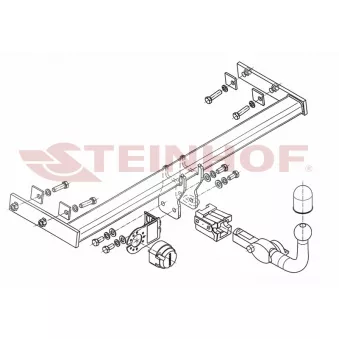 Dispositif d'attelage STEINHOF V-281 pour VOLVO V40 T3 GTDi - 150cv