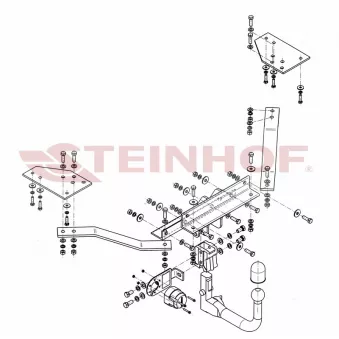 Dispositif d'attelage STEINHOF V-283 pour RENAULT CLIO 1.8 - 125cv