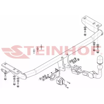 Dispositif d'attelage STEINHOF V-304 pour VOLVO S60 2.4 D - 130cv