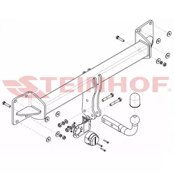 Dispositif d'attelage STEINHOF V-305 pour VOLVO XC90 T5 AWD - 254cv