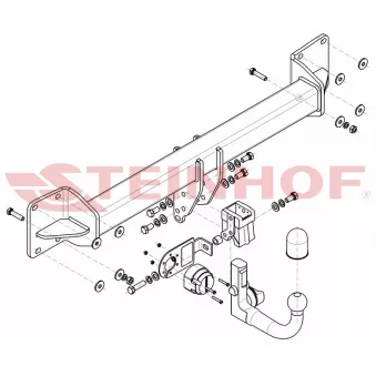 Dispositif d'attelage STEINHOF V-306 pour VOLVO XC90 T5 AWD - 254cv