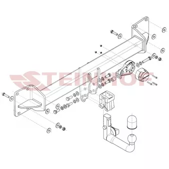 Dispositif d'attelage STEINHOF V-315 pour VOLVO XC60 2.0 D5 AWD - 235cv