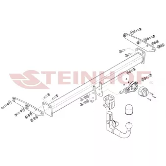 Dispositif d'attelage STEINHOF V-321 pour VOLVO XC40 D4 AWD - 190cv
