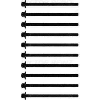 Jeu de boulons de culasse de cylindre VICTOR REINZ 14-32132-01 pour OPEL AGILA 1.0 12V - 58cv