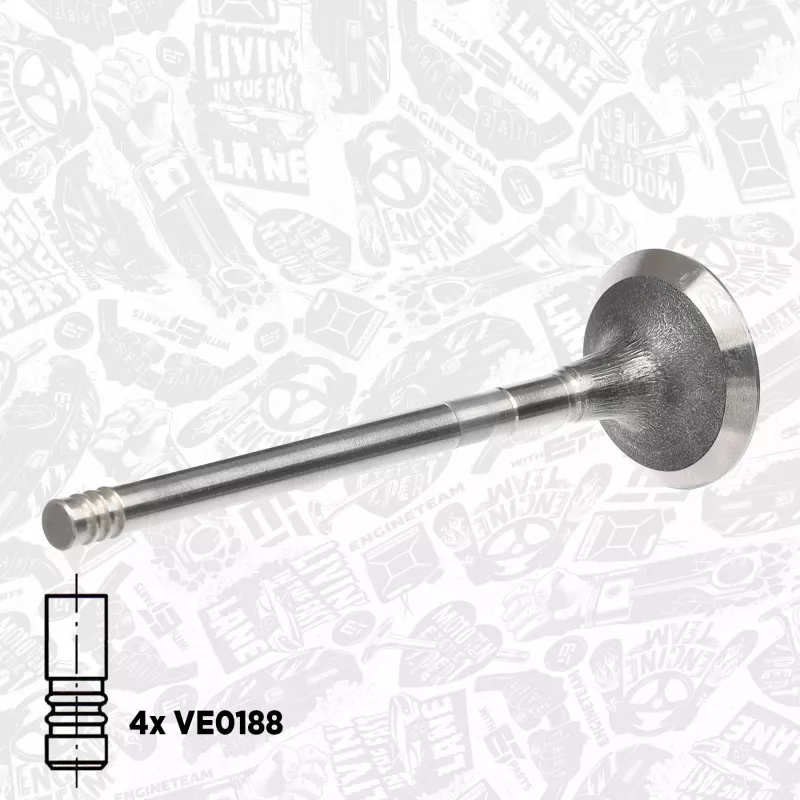 Kit de soupapes, soupapes d'admission/d'échappement ET ENGINETEAM VS0032 - Visuel 1