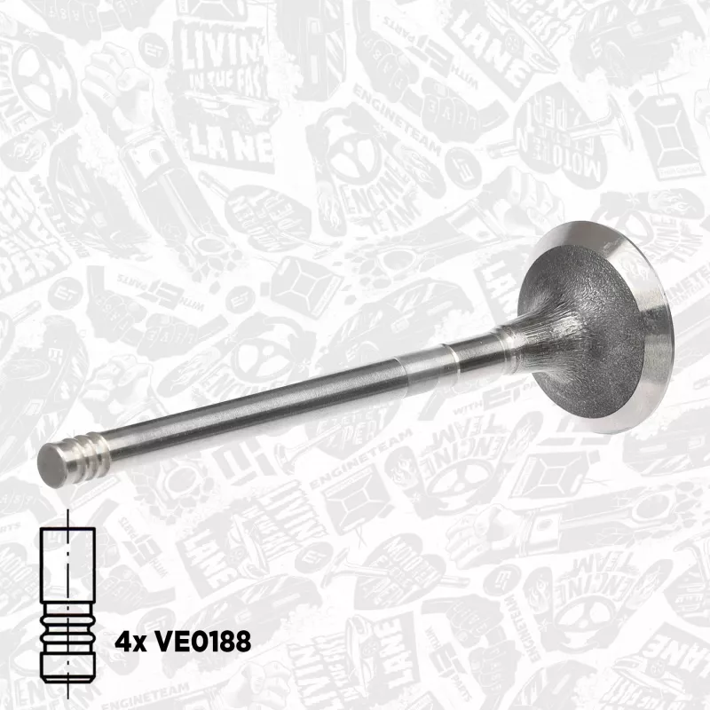 Kit de soupapes, soupapes d'admission/d'échappement ET ENGINETEAM VS0032 - Visuel 2