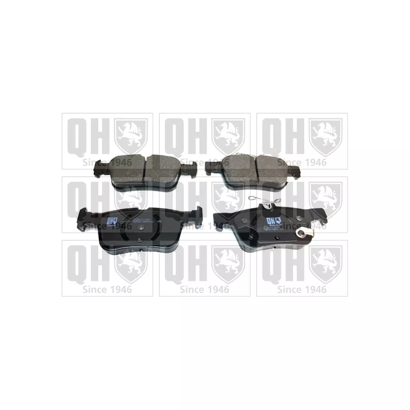 Jeu de 4 plaquettes de frein arrière QUINTON HAZELL BP1873 - Visuel 1