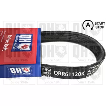 Courroie trapézoïdale à nervures QUINTON HAZELL QBR61120K