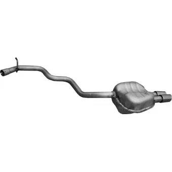 Silencieux arrière POLMO 24.009 pour SKODA SUPERB 1.8 TSI - 160cv