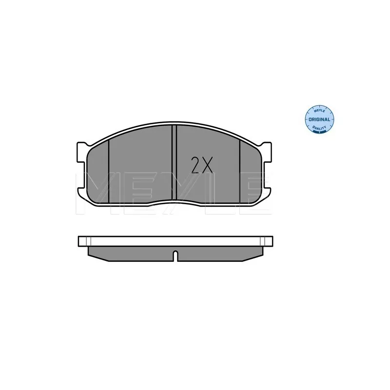 Jeu de 4 plaquettes de frein avant MEYLE 025 200 0215/W - Visuel 1