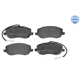 Jeu de 4 plaquettes de frein avant MEYLE OEM E172232