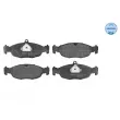 Jeu de 4 plaquettes de frein avant MEYLE [025 205 4716]