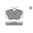 MEYLE 025 209 4119-1/PD - Jeu de 4 plaquettes de frein avant