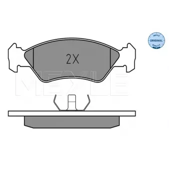 Jeu de 4 plaquettes de frein avant MEYLE OEM 6203650