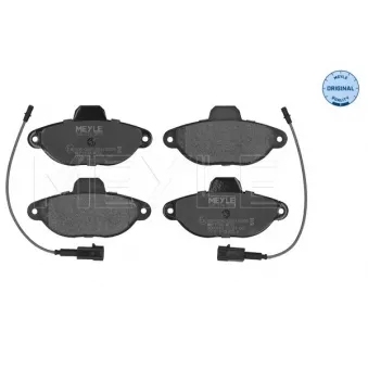 MEYLE 025 214 3616 - Jeu de 4 plaquettes de frein avant