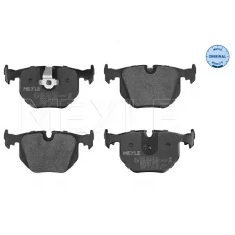 Jeu de 4 plaquettes de frein arrière MEYLE OEM SFP500210