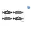 Jeu de 4 plaquettes de frein arrière MEYLE [025 216 2117]
