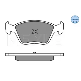 Jeu de 4 plaquettes de frein avant MEYLE OEM 77365938