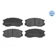 Jeu de 4 plaquettes de frein avant MEYLE [025 216 5015]